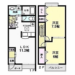 間取図画像 2LDK