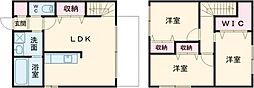 レゲンデ鳥栖 B 3LDKの間取図画像