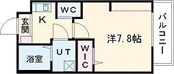 エヌエムキャトフヴァントワ 1Kの間取図画像