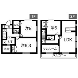 WisteriaA・B 1階3LDKの間取り