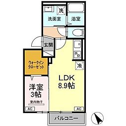 グランプラン 1LDKの間取図画像