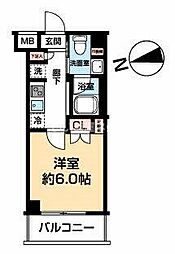 ＡＺＥＳＴ川口 3階1Kの間取り