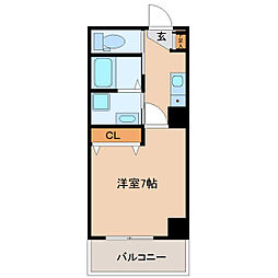 ＬＵＮＡ長町駅前 9階1Kの間取り