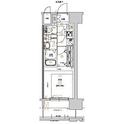 S-RESIDENCE上飯田North 1Kの間取図画像