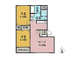 間取図画像 2LDK