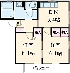 間取図画像 2DK