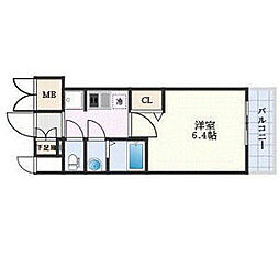 プレサンスTHE新栄 1Kの間取図画像