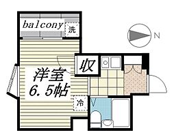 プレアール名古屋原 ワンルームの間取図画像