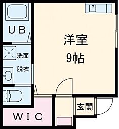 エスポワール ワンルームの間取図画像