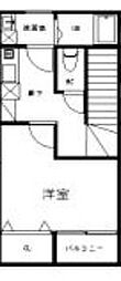 ko-kin.HOUSE IMARI 2階1Kの間取り