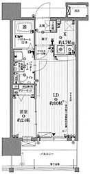 グランフォーレプライム大手門 1LDKの間取図画像
