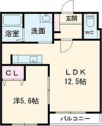 間取図画像 1LDK