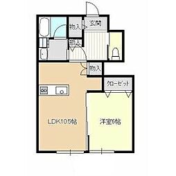 間取図画像 1LDK