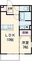 サンパレスE 1SKの間取図画像