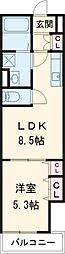 クリエオーレ庄屋2 1LDKの間取図画像