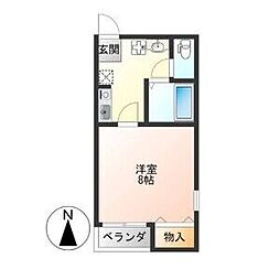 ArrowState2 1Kの間取図画像
