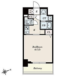 S-RESIDENCE四日市安島aloggio 1Kの間取図画像