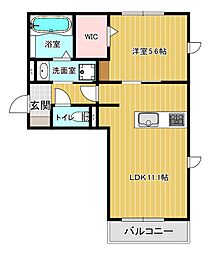 ＹＳＫレジデンス 1階1LDKの間取り