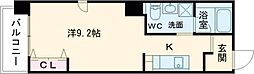 TKアンバーコート宿院 ワンルームの間取図画像