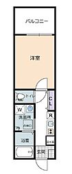 ｔｅｎｔｒｅｅ神戸鈴蘭台 1階1Kの間取り