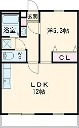 MH-ARCカオル 1LDKの間取図画像