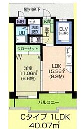 コンフォルテヴォレ春日 1LDKの間取図画像