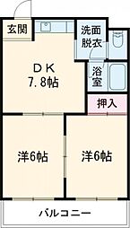 間取図画像 2DK