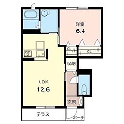 間取図画像 1LDK