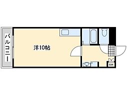 サンシティー小石 ワンルームの間取図画像