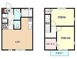 パナメゾン　ルミエール 1階2LDKの間取り