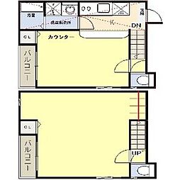 クオンズリセス 1SKの間取図画像