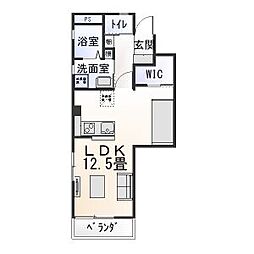 グランチェスタ ワンルームの間取図画像