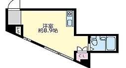 グランデベーニ ワンルームの間取図画像
