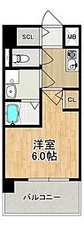 Modern Palazzo 東本町 7階1Kの間取り