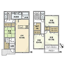 別名1丁目戸建 1階4LDKの間取り
