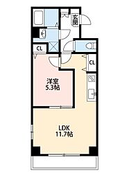 Emigrant(エミグラント 5階1LDKの間取り