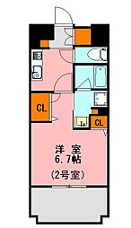 LANDICBAYFIELD 1Kの間取図画像