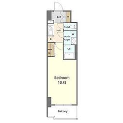 S-RESIDENCE岐阜駅 1Kの間取図画像