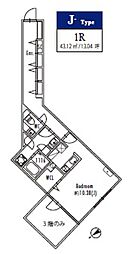 GRANPASEO下北沢 ワンルームの間取図画像