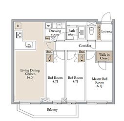 間取図画像 3LDK