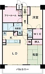 エスリード五位堂 5階2SLDKの間取り