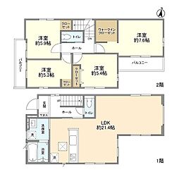 Kolet見沼南中野#18 1階4SDKの間取り