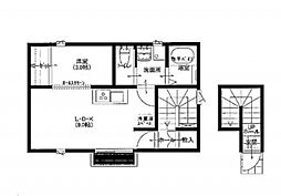 オーナーズ渡橋Ｂ 2階1LDKの間取り