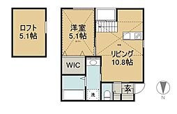 ＢｅｔｕｌｌａＡ棟 1階1LDKの間取り
