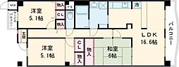 間取図画像 3LDK
