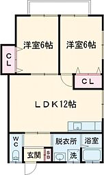 間取図画像 2LDK
