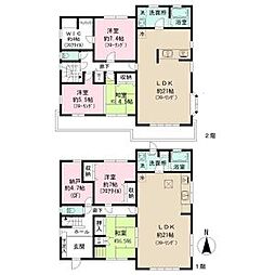 瀬戸市ひまわり台戸建 2階5SLDKの間取り