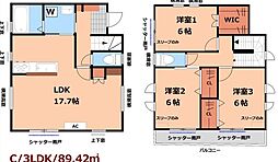 芋窪6丁目戸建賃貸住宅 1階3LDKの間取り