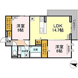 間取図画像 2LDK