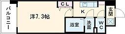 フォーリアライズ北三国ヶ丘 1Kの間取図画像